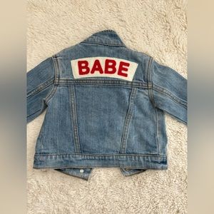 Ingrid and Isabel BABE Jean jacket